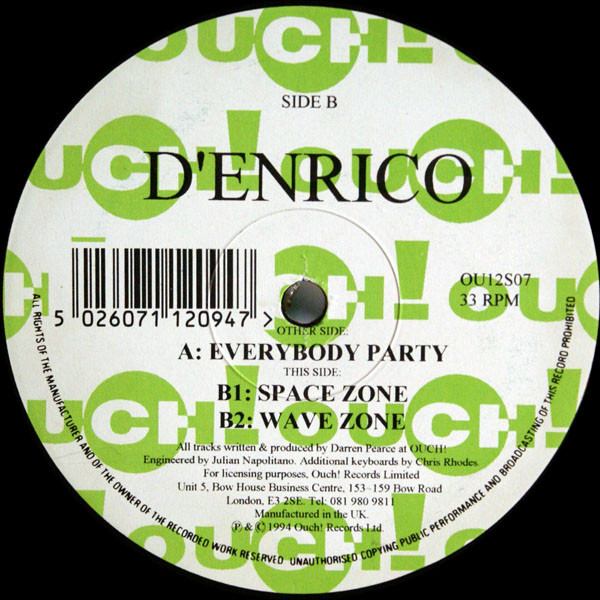 D'Enrico - Everybody Party | Ouch! Records (OU12S07) - 2 D'Enrico - Everybody Party | Ouch! Records (OU12S07) - 2