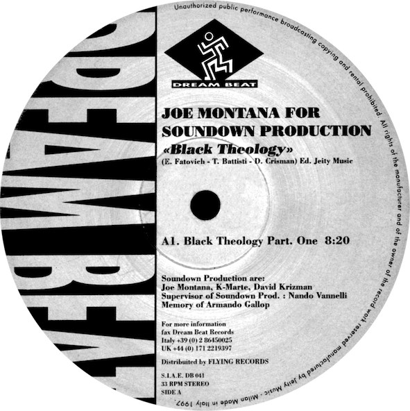 Joe Montana - Black Theology | Dream Beat (DB 041)