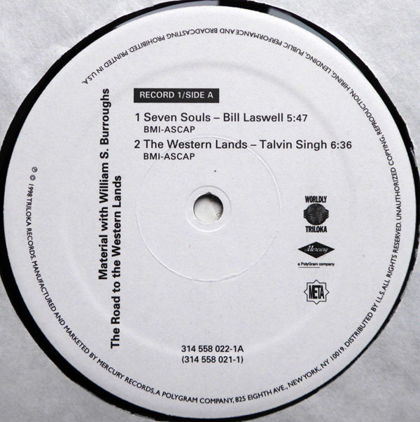 洋楽 Material With William S. Burroughs Material – Seven Souls – Vinyl (LP, Album), 1989 [r842619