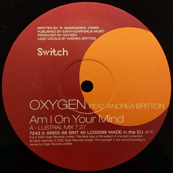 Oxygen Feat. Andrea Britton - Am I On Your Mind | Switch (SINT40) - 3