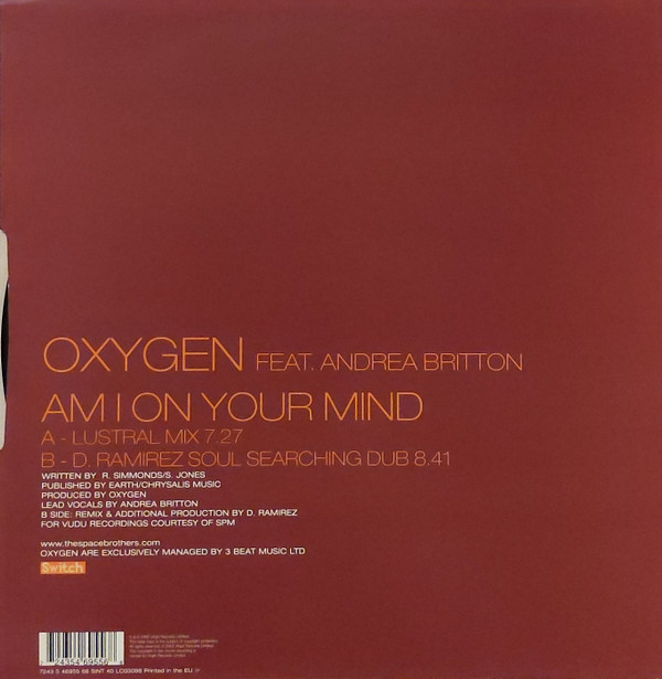 Oxygen Feat. Andrea Britton - Am I On Your Mind | Switch (SINT40) - 2