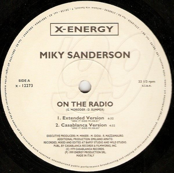 Miki Sanderson - On The Radio | X-Energy Records (X-12273) - 2