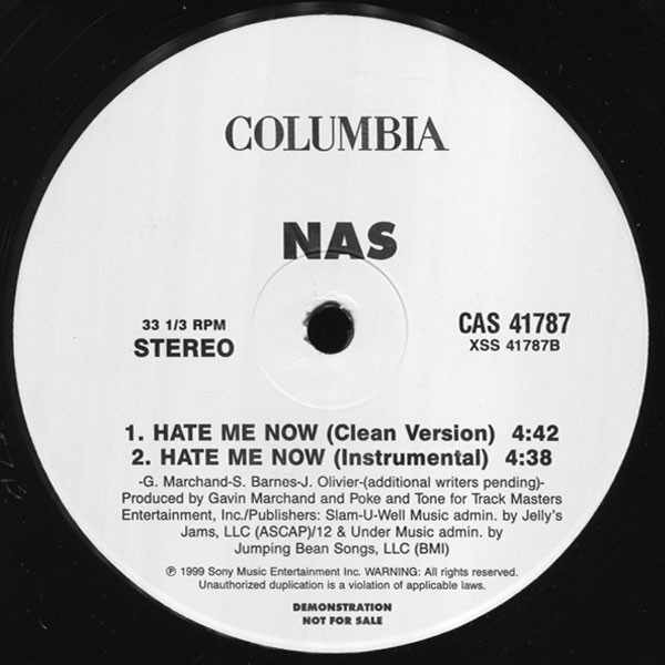 Nas - Hate Me Now | Columbia (CAS 41787) - 2