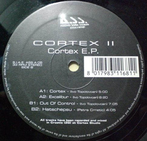 Cortex II - Cortex E.P. | A.S.S. Records (Audio Sonic Solution Records) (ASS A 05) - main Cortex II - Cortex E.P. | A.S.S. Records (Audio Sonic Solution Records) (ASS A 05) - main