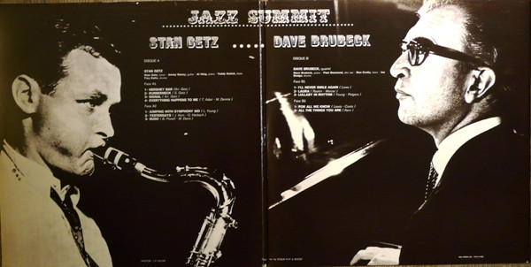 Stan Getz / Dave Brubeck - Jazz Summit | Disques Vogue (DP. 13) - 2