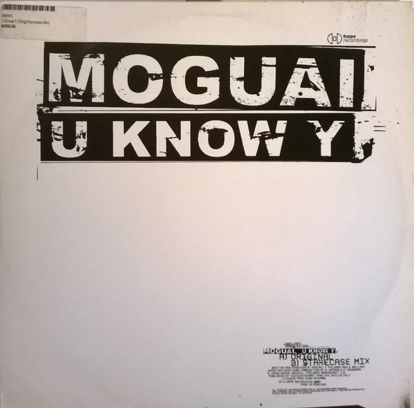 Moguai - U Know Y | Hope Recordings (HOPE 038) - main Moguai - U Know Y | Hope Recordings (HOPE 038) - main