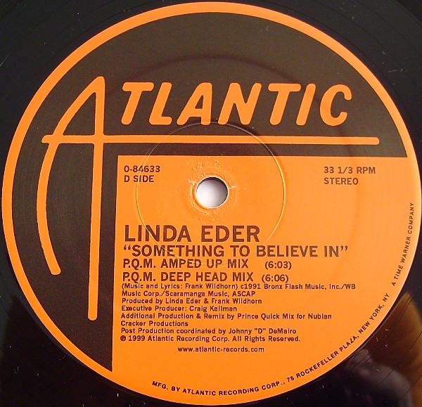 Linda Eder - Never Dance / Something To Believe In | Atlantic (0-84633) - 6 Linda Eder - Never Dance / Something To Believe In | Atlantic (0-84633) - 6