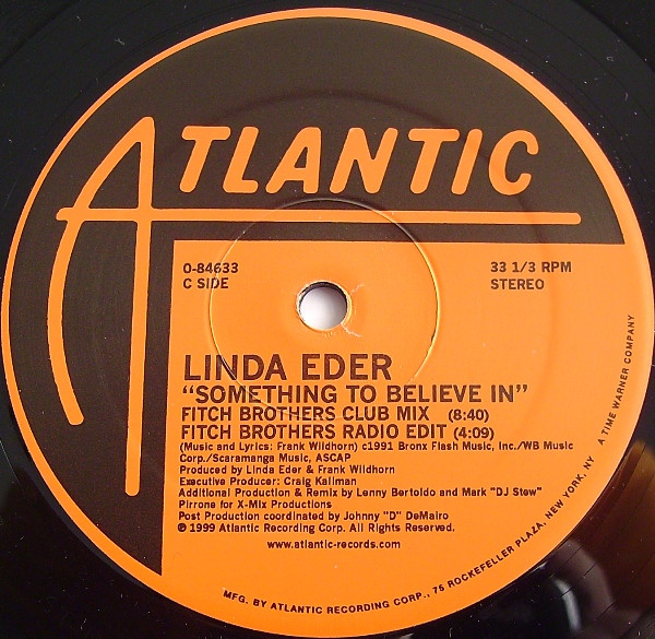 Linda Eder - Never Dance / Something To Believe In | Atlantic (0-84633) - 5 Linda Eder - Never Dance / Something To Believe In | Atlantic (0-84633) - 5