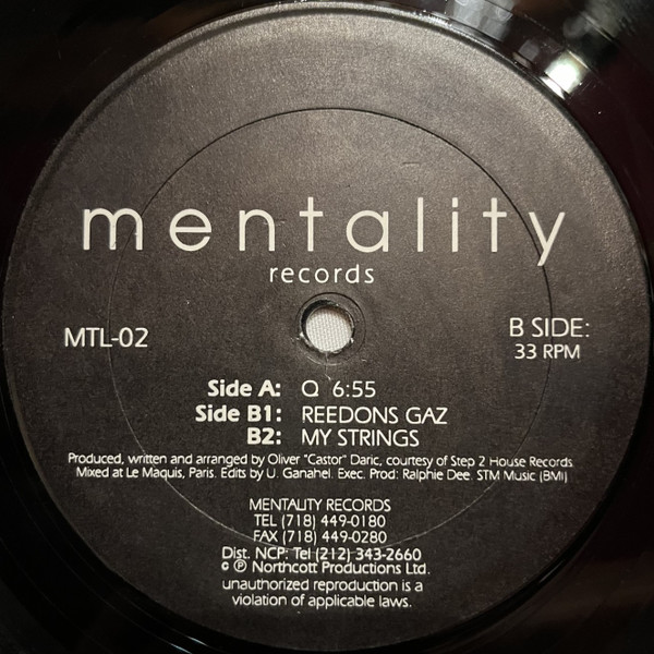 Olivier Le Castor - From Paris With Love EP | Mentality Records (MTL-02) - main
