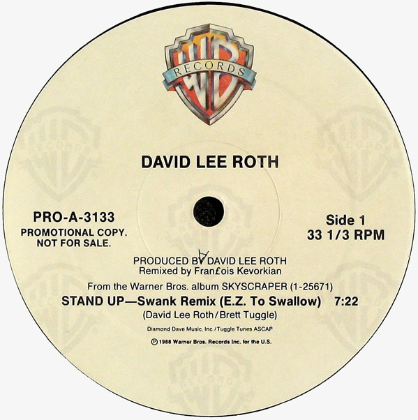 David Lee Roth - Stand Up | Warner Bros. Records (PRO-A-3133)