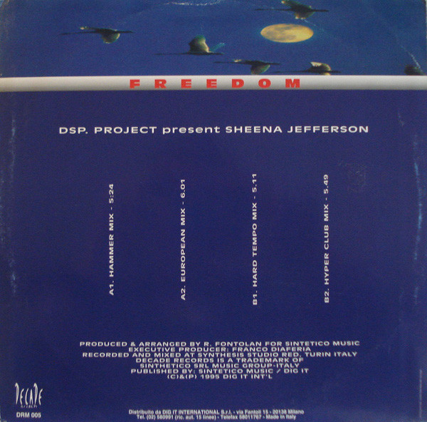 DSP. Project Present Sheena Jefferson - Freedom | Decade Records (DRM 005) - 2 DSP. Project Present Sheena Jefferson - Freedom | Decade Records (DRM 005) - 2