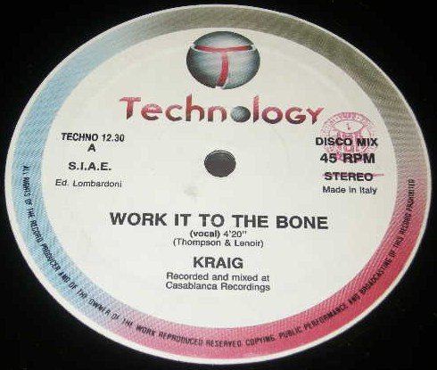 Kraig - Work It To The Bone | Technology (TECHNO 12.30) - main