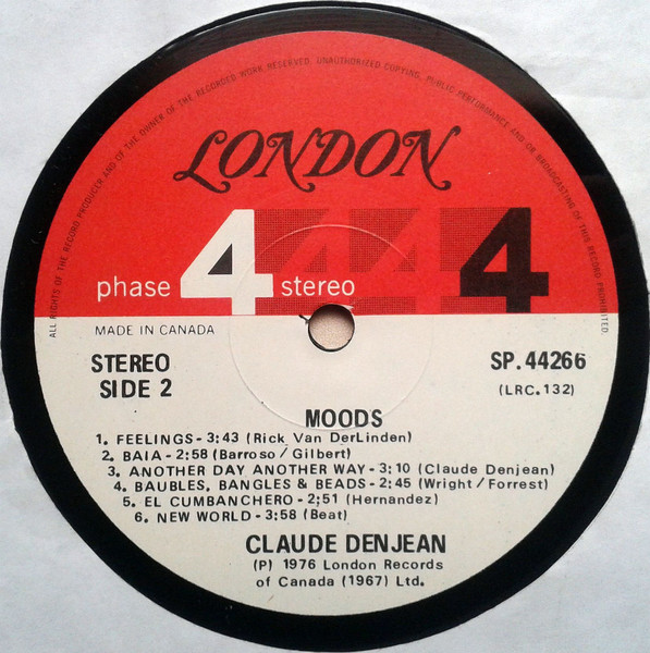 Claude Denjean - Moods | London Records (SP 44266) - 4 Claude Denjean - Moods | London Records (SP 44266) - 4