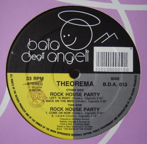 Theorema - Rock House Party | Baia Degli Angeli (B.D.A. 013)