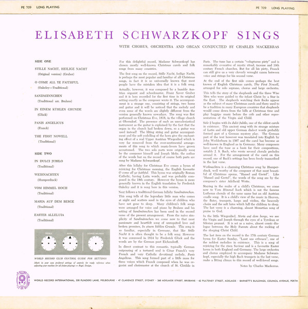 Elisabeth Schwarzkopf Sings