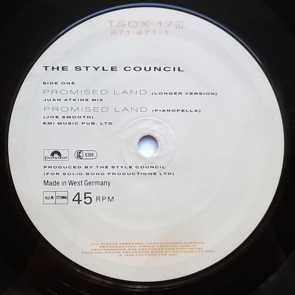The Style Council - Promised Land | Polydor (TSCX 17) - 3