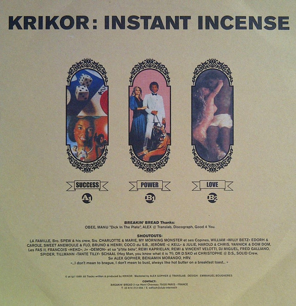 Krikor Kouchian - Instant Incense | Breakin' Bread (KRK 001) - 2
