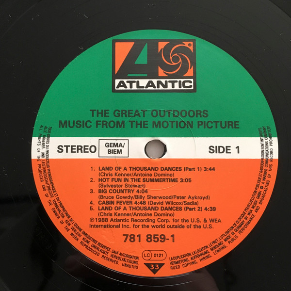 Various - The Great Outdoors (Music From The Motion Picture) | Atlantic (781 859-1) - 3