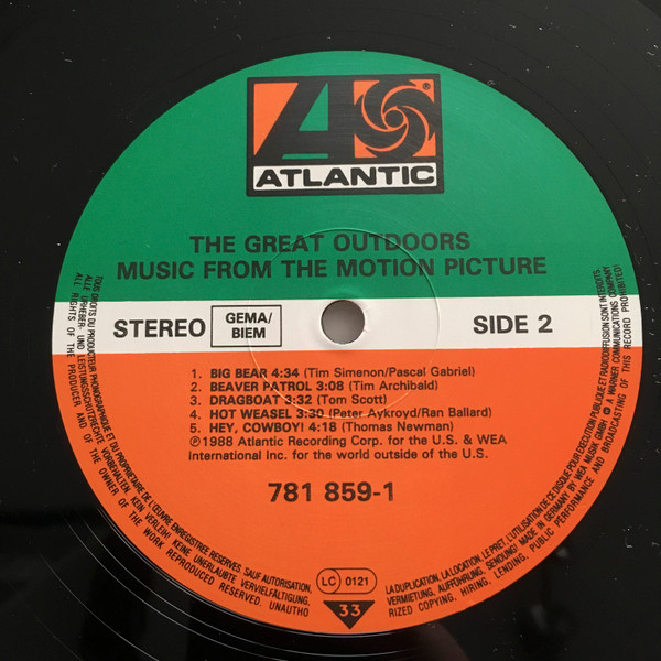 Various - The Great Outdoors (Music From The Motion Picture) | Atlantic (781 859-1) - 4