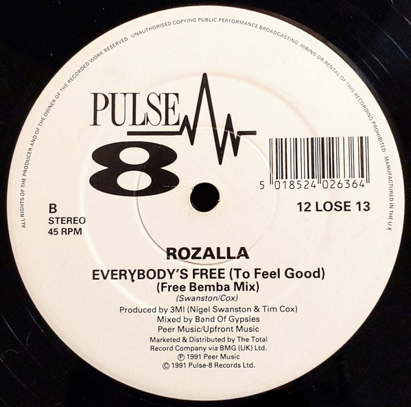 Rozalla - Everybody's Free (To Feel Good) | Pulse-8 Records (12 LOSE 13) - 4 Rozalla - Everybody's Free (To Feel Good) | Pulse-8 Records (12 LOSE 13) - 4