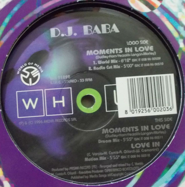 DJ Baba - Moments In Love | Whole Records (WH 91298) - main