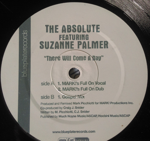 The Absolute Featuring Suzanne Palmer - There Will Come A Day | Blueplate Records (PLATE12-011) - main The Absolute Featuring Suzanne Palmer - There Will Come A Day | Blueplate Records (PLATE12-011) - main