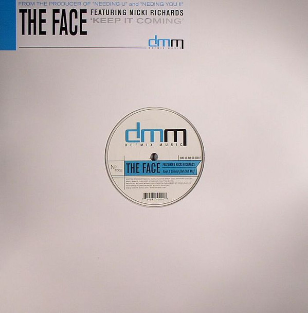The Face Featuring Nicki Richards - Keep It Coming | Def Mix Music (DMM1005) - main The Face Featuring Nicki Richards - Keep It Coming | Def Mix Music (DMM1005) - main