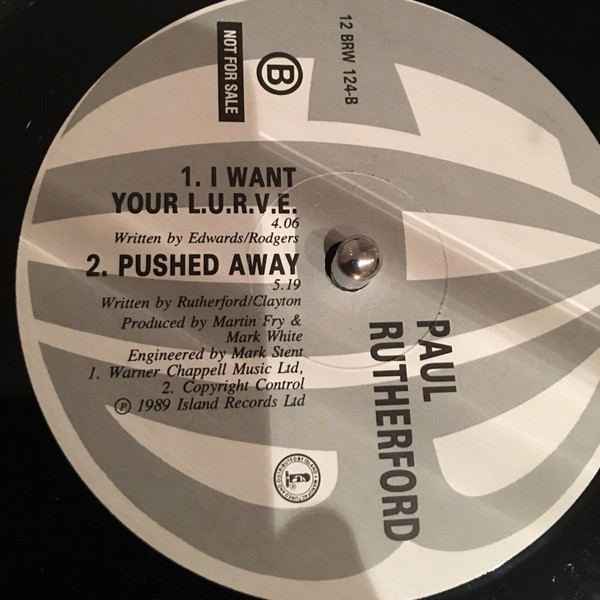 Paul Rutherford - I Want Your Love | 4th & Broadway (12 BRW 124) - 2
