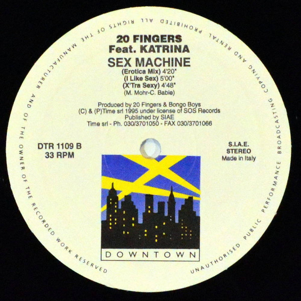 20 Fingers Feat. Katrina - Sex Machine | Downtown (DTR 1109) - 4
