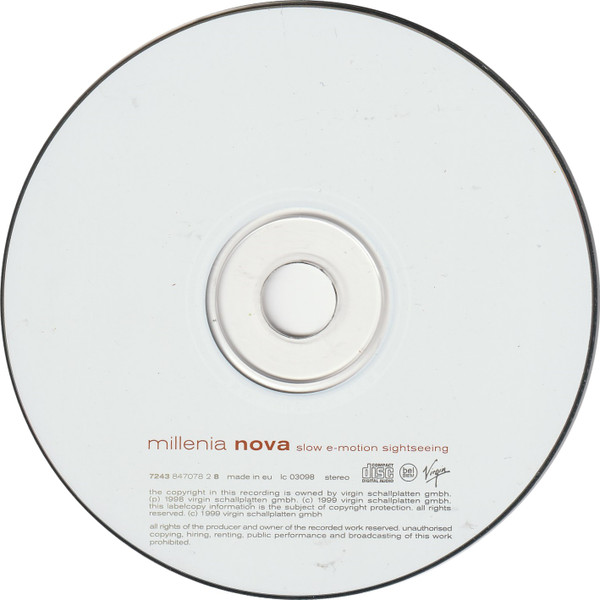 Millenia Nova - Slow E-Motion Sightseeing | Virgin (7243 847078 2 8) - 4