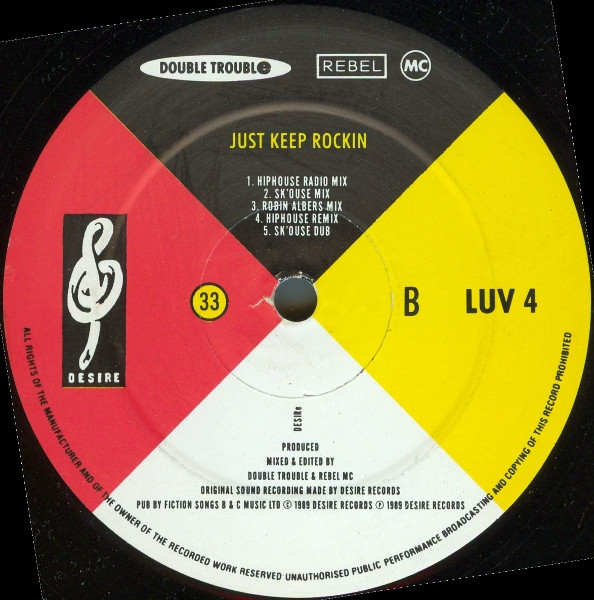 Rebel MC , Double Trouble - Twenty One Mixes | Desire Records (LUV 4) - 4