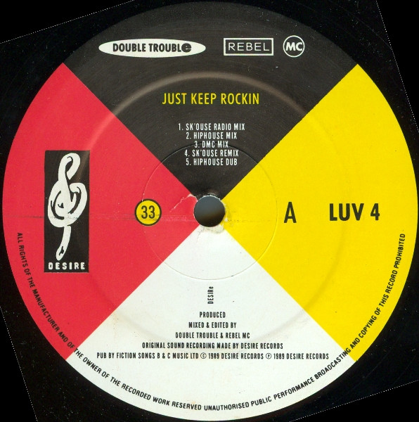 Rebel MC , Double Trouble - Twenty One Mixes | Desire Records (LUV 4) - 3