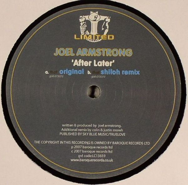 Joel Armstrong - After Later | Baroque Limited Records (BARQ LTD 021) - 2 Joel Armstrong - After Later | Baroque Limited Records (BARQ LTD 021) - 2