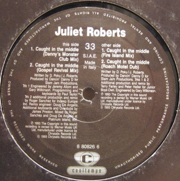 Juliet Roberts - Caught In The Middle | Cooltempo (8 80826 6) - main Juliet Roberts - Caught In The Middle | Cooltempo (8 80826 6) - main