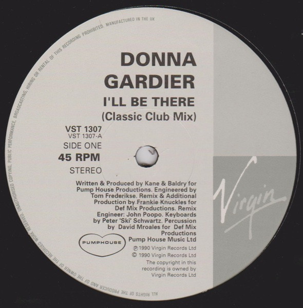 Donna Gardier - I'll Be There | Virgin (VST 1307) - 3