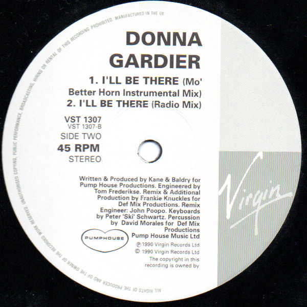 Donna Gardier - I'll Be There | Virgin (VST 1307) - 4