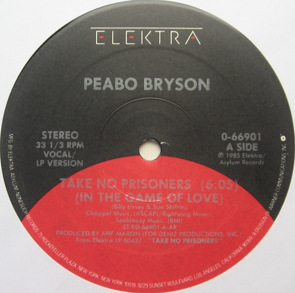 Peabo Bryson - Take No Prisoners (In The Game Of Love) | Elektra (0-66901) - 2