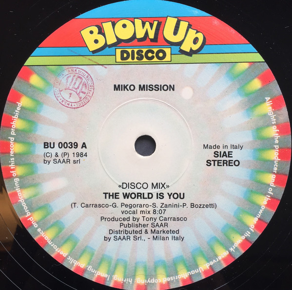 Miko Mission - The World Is You | Blow Up Disco (BU 0039) - 3