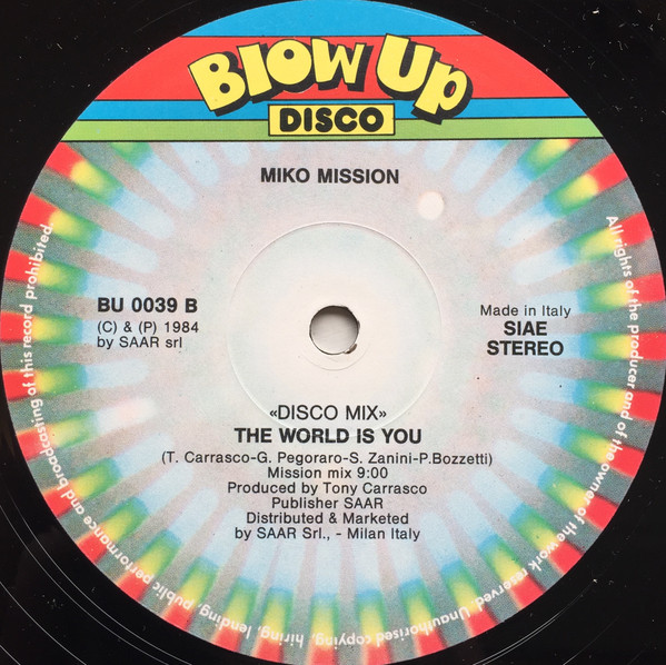 Miko Mission - The World Is You | Blow Up Disco (BU 0039) - 4