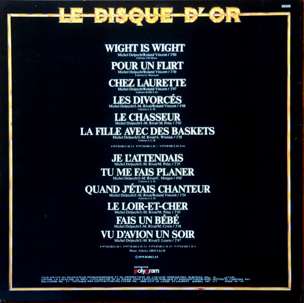 Michel Delpech - Le Disque D'Or | Barclay (55506) - 2 Michel Delpech - Le Disque D'Or | Barclay (55506) - 2