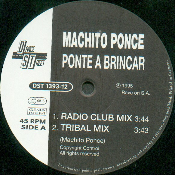 Machito Ponce - Ponte A Brincar | Dance Street (DST 1393-12) - 3 Machito Ponce - Ponte A Brincar | Dance Street (DST 1393-12) - 3