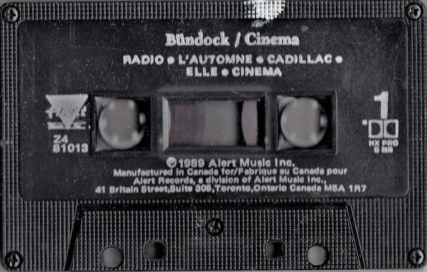 Bundock - Cinéma | Alert Records (Z4-81013) - 3 Bundock - Cinéma | Alert Records (Z4-81013) - 3