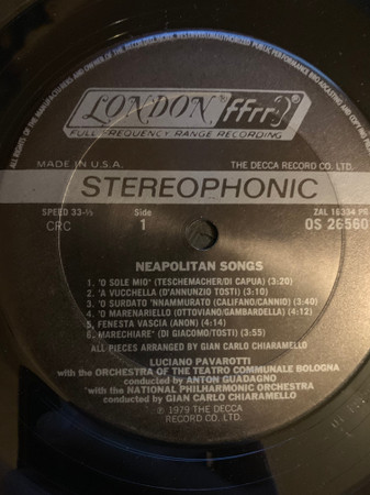 O Sole Mio Favorite Neapolitan Songs