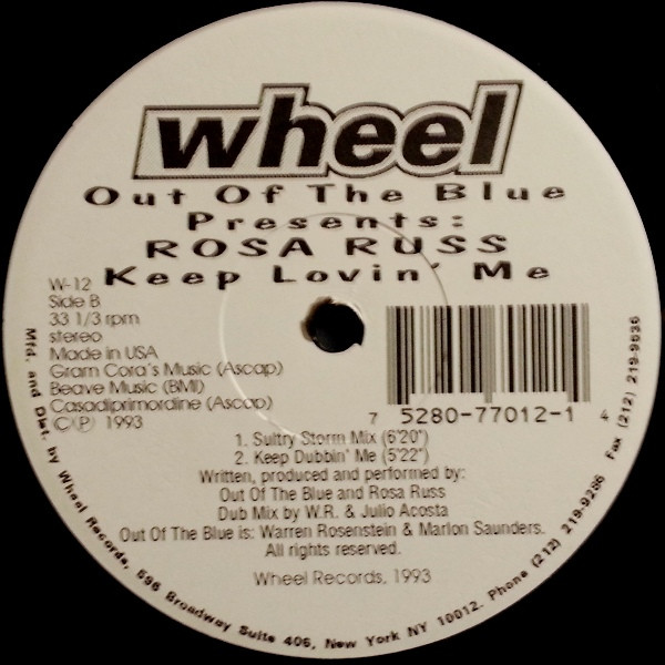 Out Of The Blue Presents Rosa Russ - Keep Lovin' Me | Wheel Records (W-12) - 2