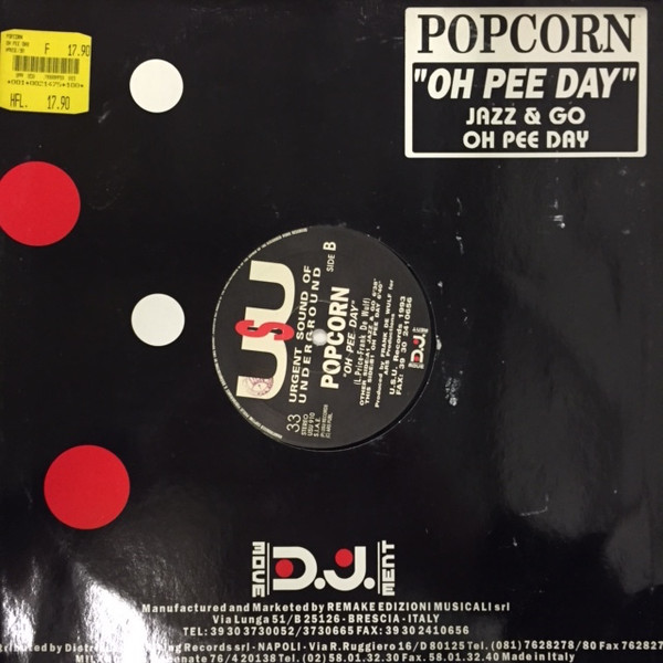 Popcorn - Oh Pee Day | Urgent Sound Of Underground (USU 910) - main