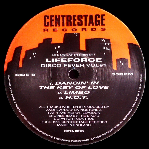 Life On Earth Present Lifeforce - Disco Fever Vol#1 | Centrestage Records (CSTA 001) - 2 Life On Earth Present Lifeforce - Disco Fever Vol#1 | Centrestage Records (CSTA 001) - 2