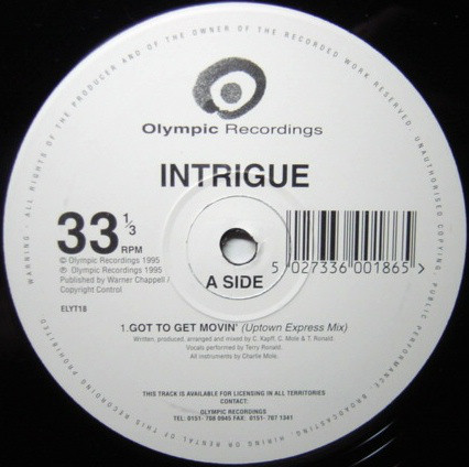 Intrigue - Got To Get Movin' | Olympic Recordings (ELYT 18) - main Intrigue - Got To Get Movin' | Olympic Recordings (ELYT 18) - main