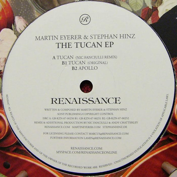 Martin Eyerer & Stephan Hinz - The Tucan EP | Renaissance (RENX047) - 2