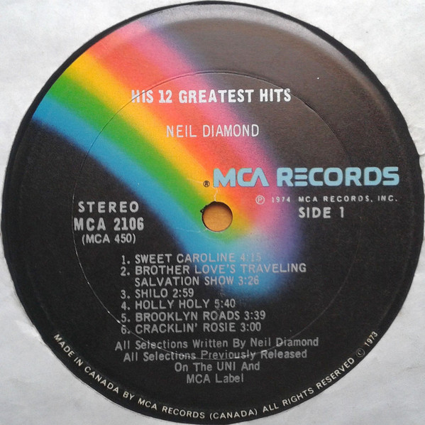 Neil Diamond - His 12 Greatest Hits | MCA Records (MCA-2106) - 3 Neil Diamond - His 12 Greatest Hits | MCA Records (MCA-2106) - 3