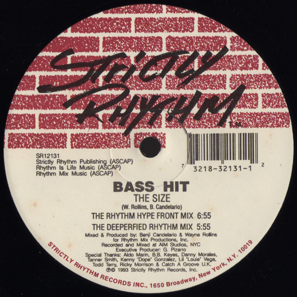Bass Hit - Hey! / The Size | Strictly Rhythm (SR12131) - 2